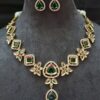 Royal Green Stone Necklace Set