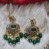 Regal Emerald Chandbali Necklace Set