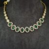 Classic Emerald Round Cut Necklace Set